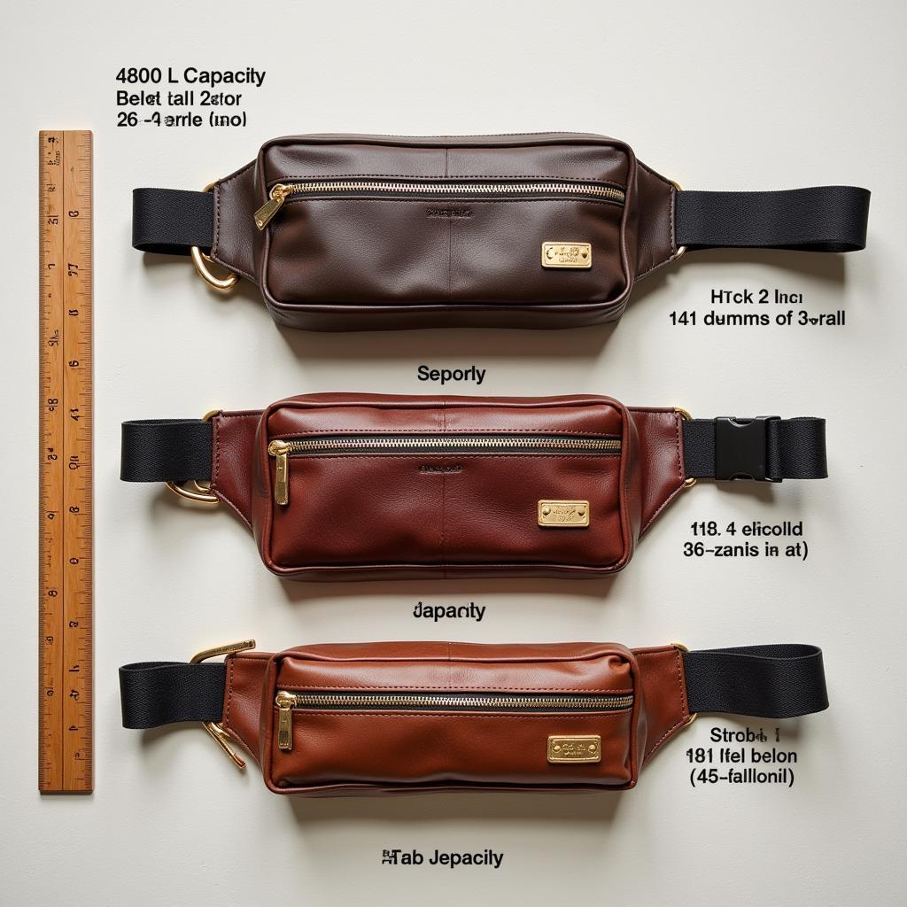 Comparing Different Sizes of Fantasy Belt Pouches