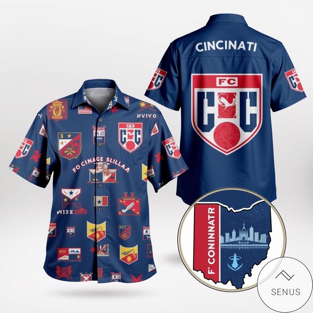 FC Cincinnati Hawaiian Shirt Designs