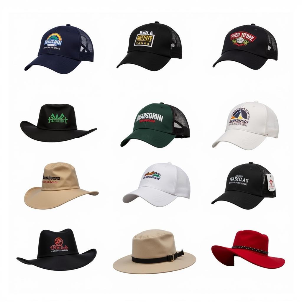 Various Feed Store Hat Styles