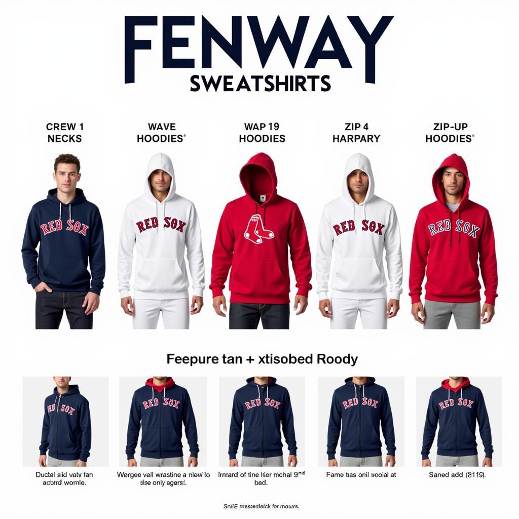 Various Fenway Sweatshirt Styles