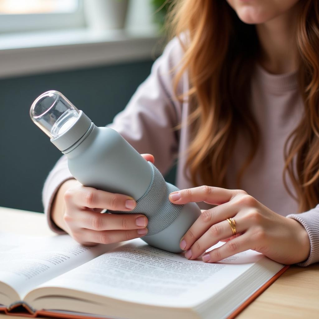 Fidget Water Bottle in Action