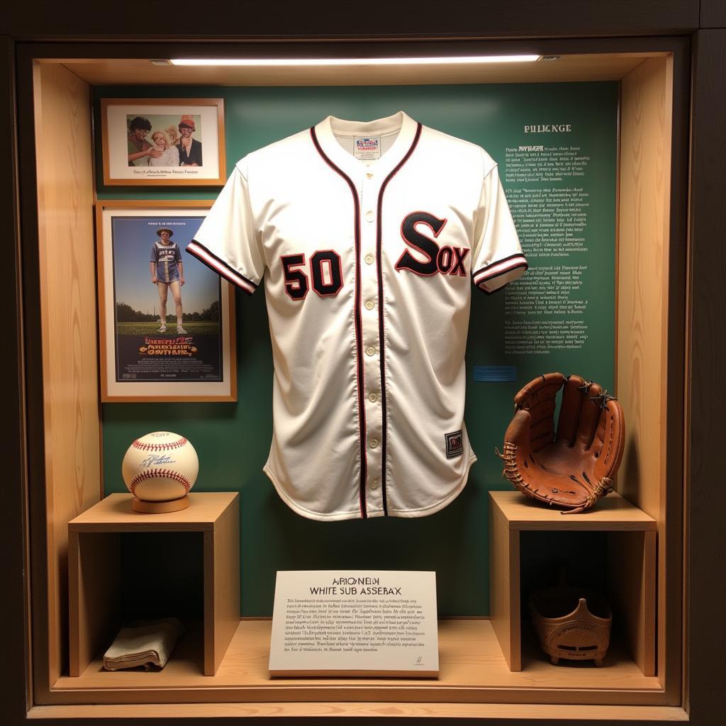 Displaying a collection of Field of Dreams memorabilia