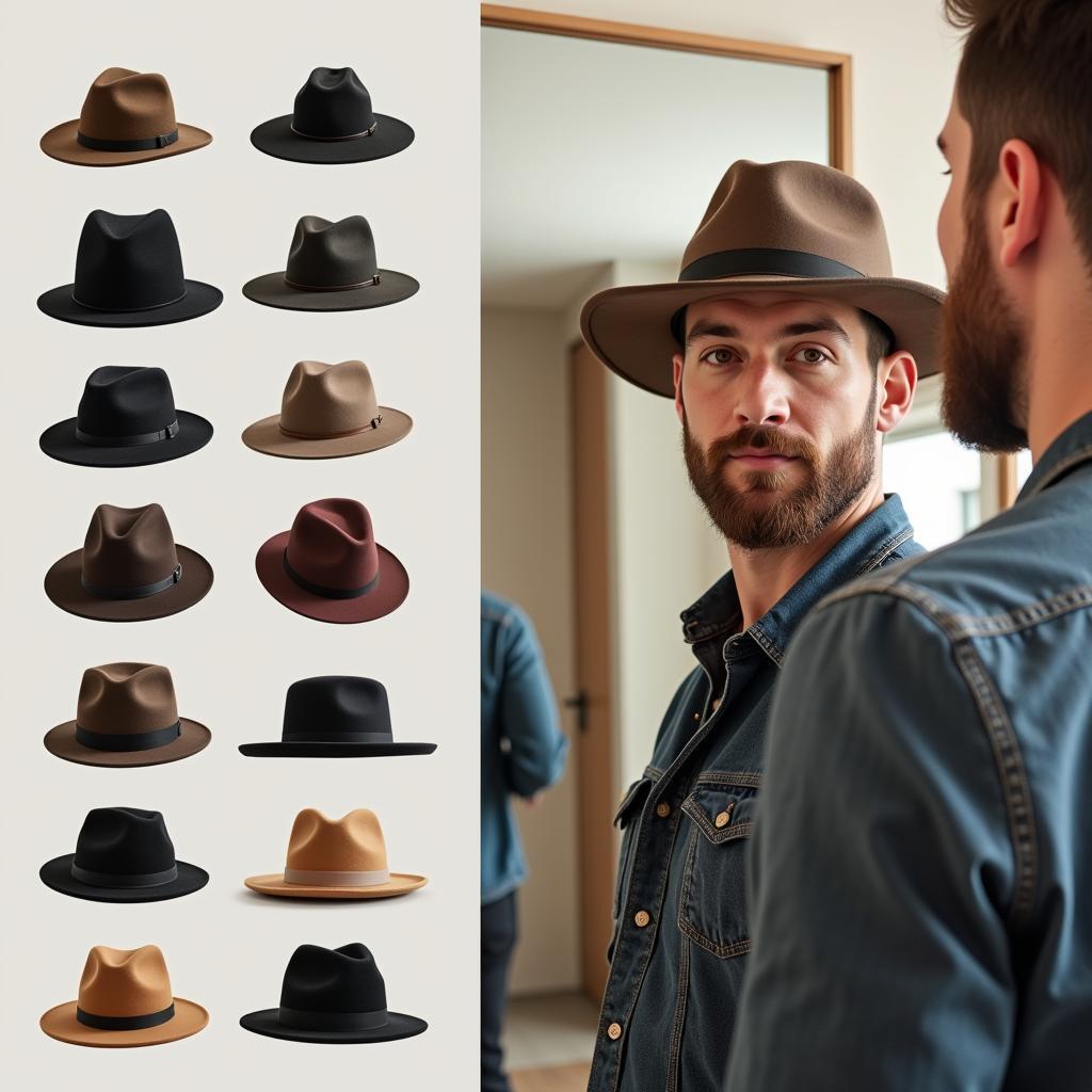 Finding Your Signature Hat Style: A Man Choosing Hats