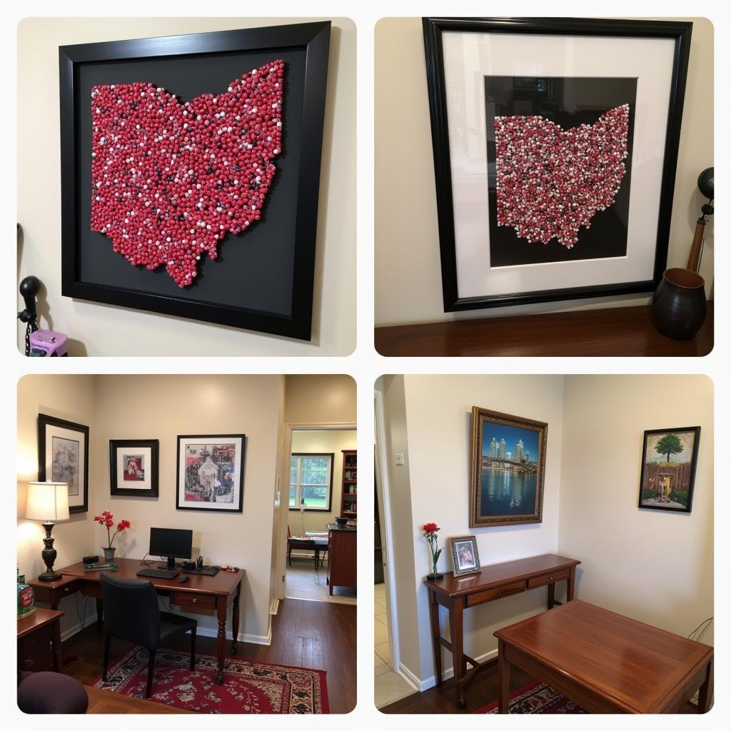 Displaying Finished Ohio State Diamond Paintings