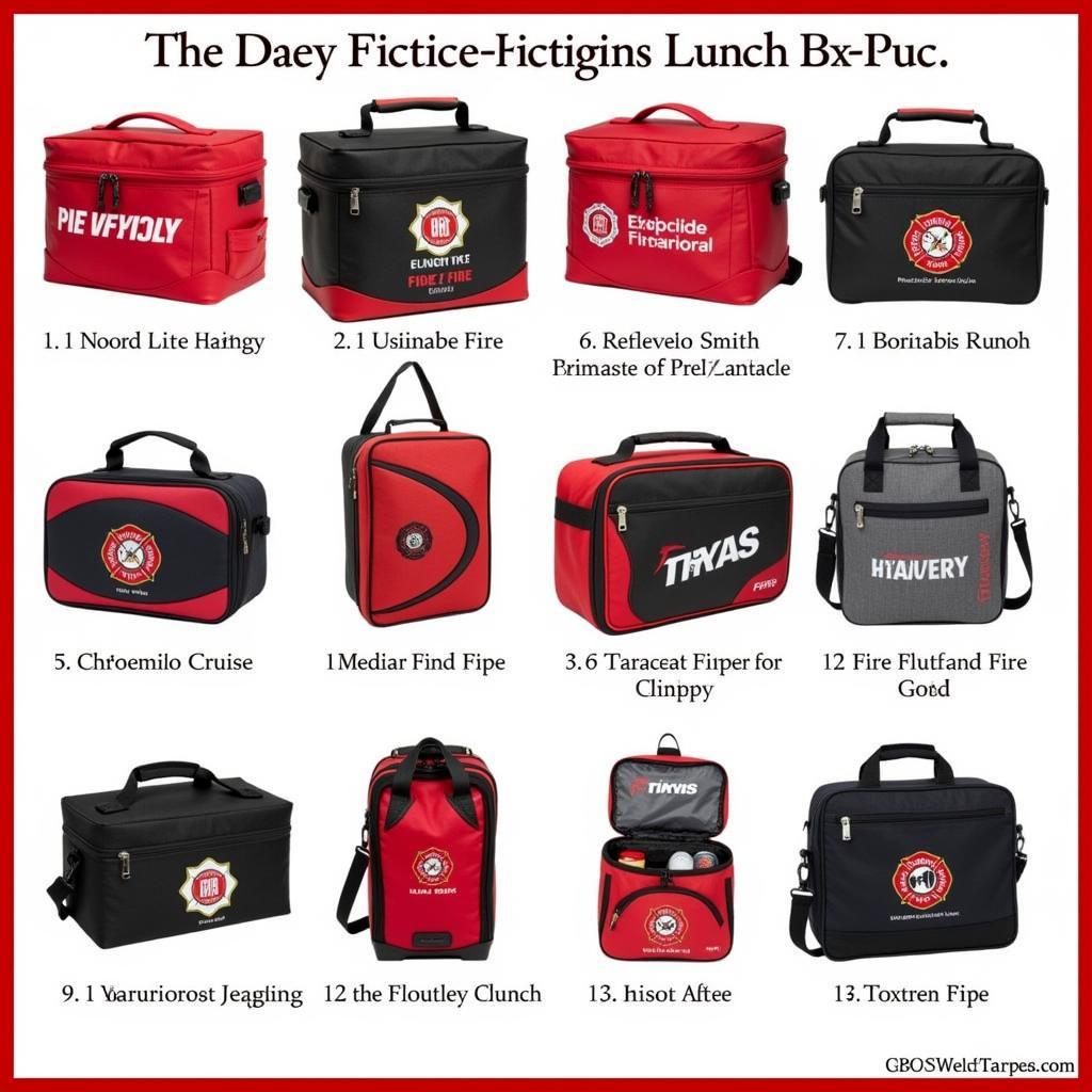 Different Models of Firefighter Lunch Boxes