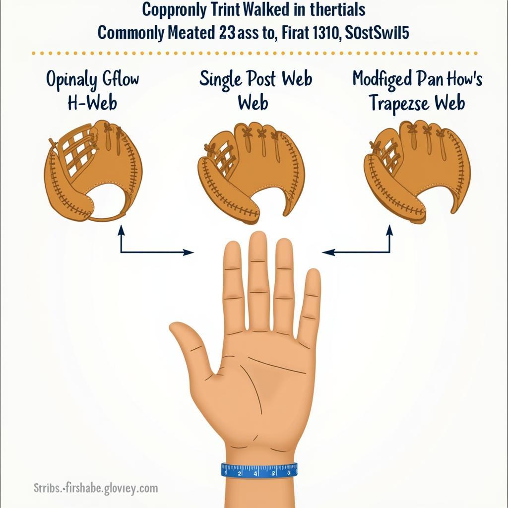 Sizing and Web Patterns for First Base Gloves