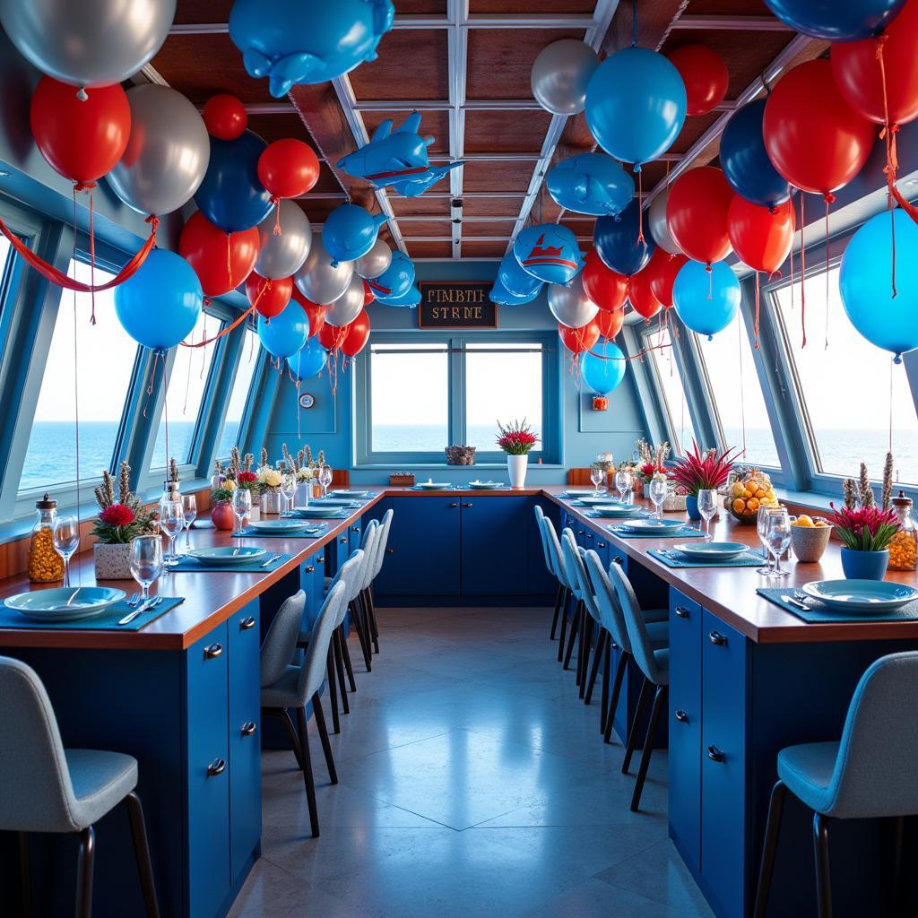 Flight Deck Birthday Party Decor Ideas