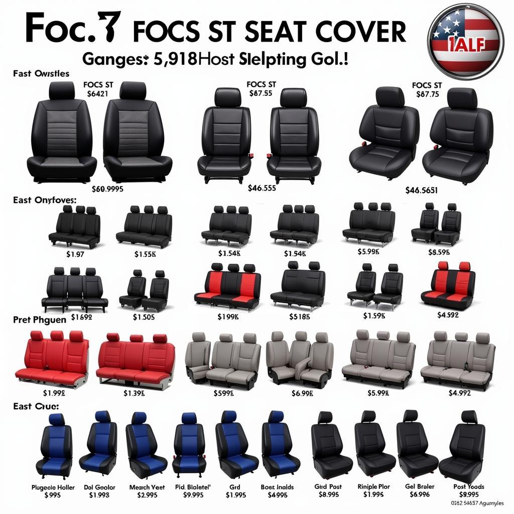 Variety of Focus ST Seat Covers