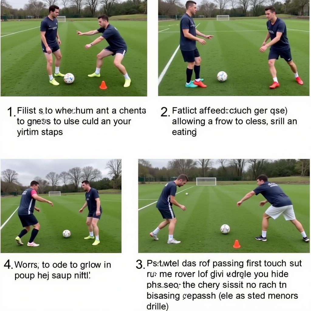 Football First Touch and Passing Drill