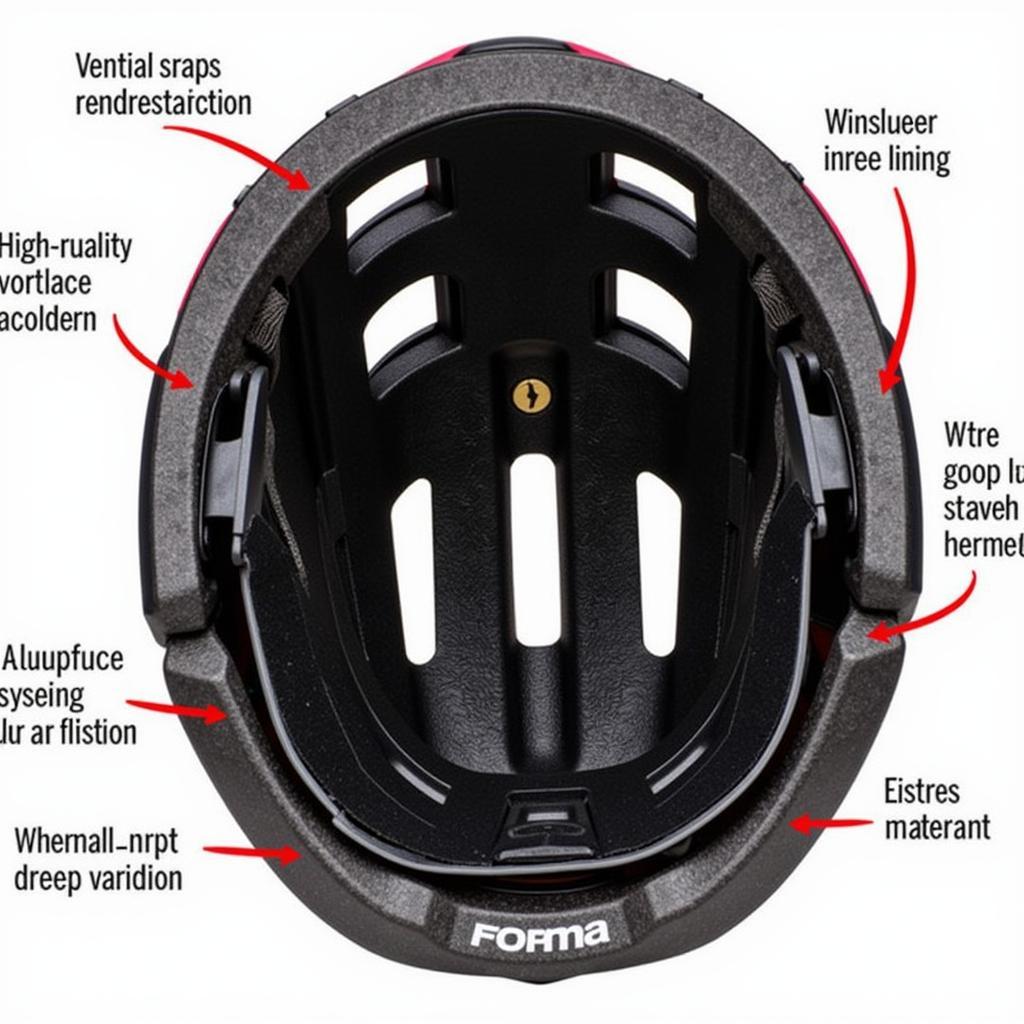 Close-up of Forma Helmet Features