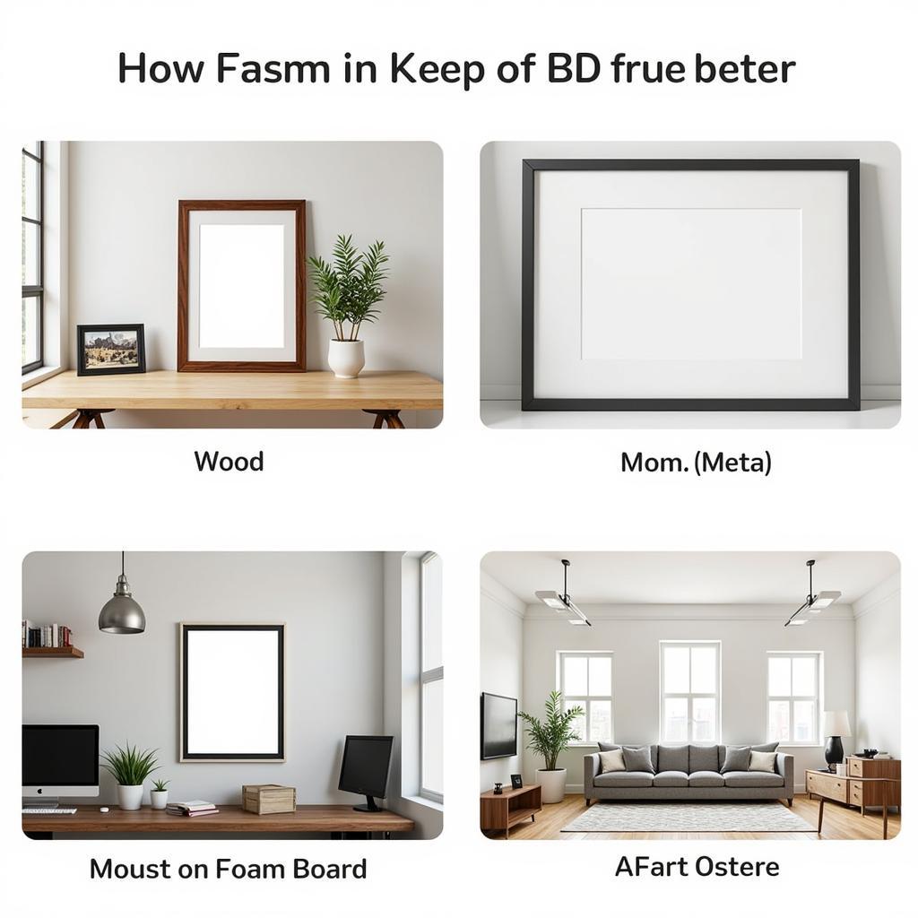 Different Framing and Display Options for 40x27 Posters