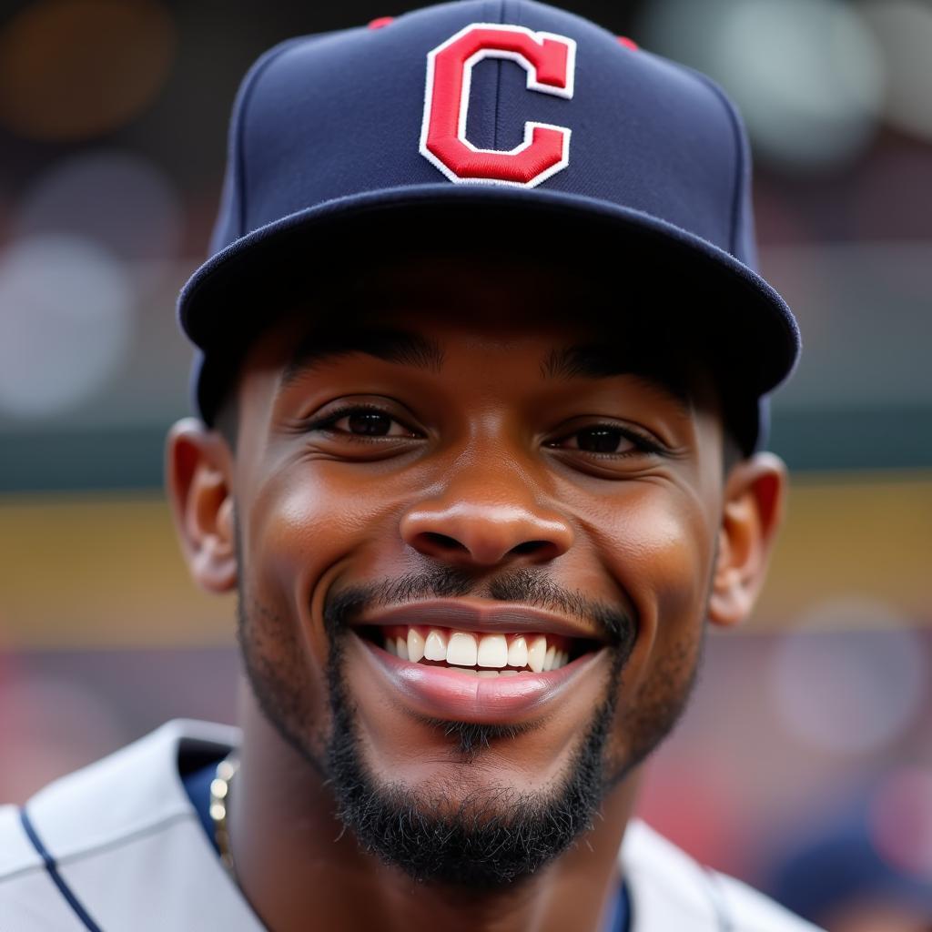 Francisco Lindor wearing a Lindo Hat