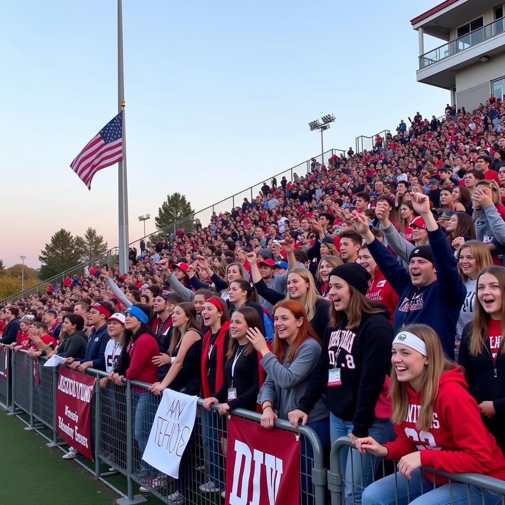 Franklin Academy Football Fans Cheering