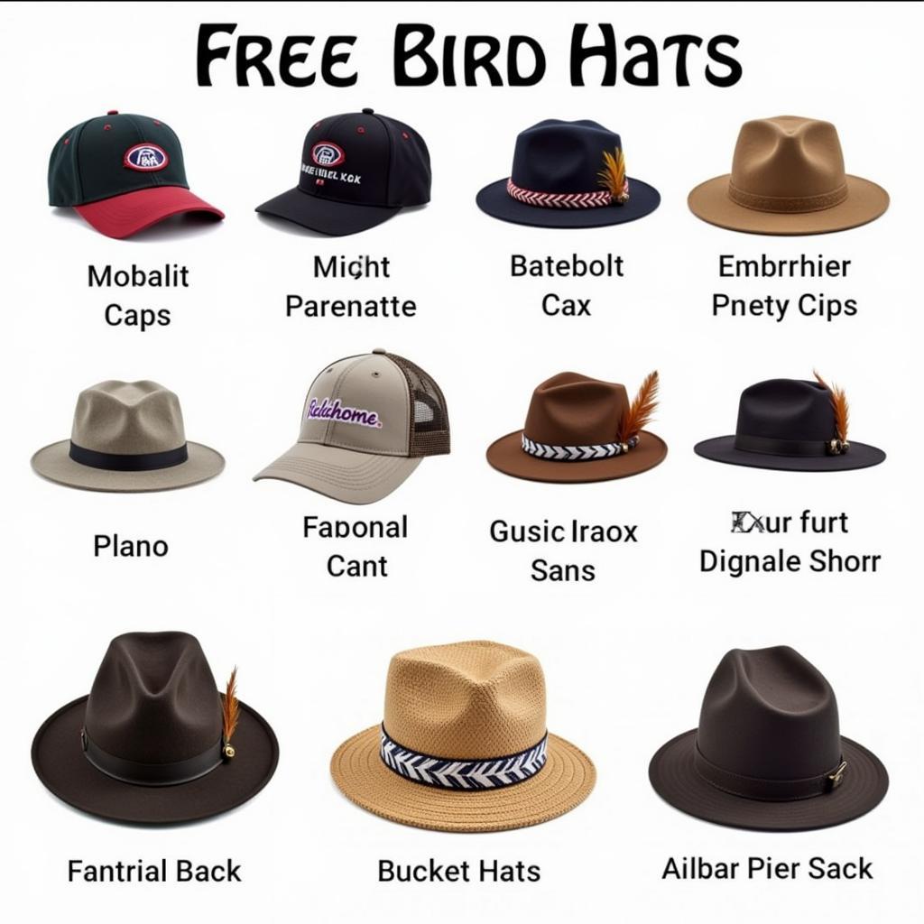 Different Free Bird Hat Styles