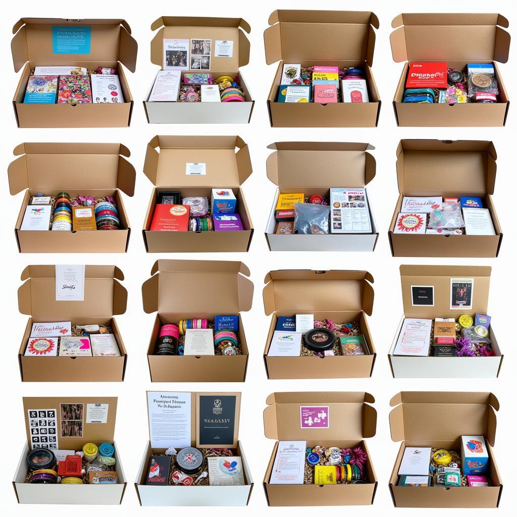 Variety of Free Pride Boxes with Diverse Items