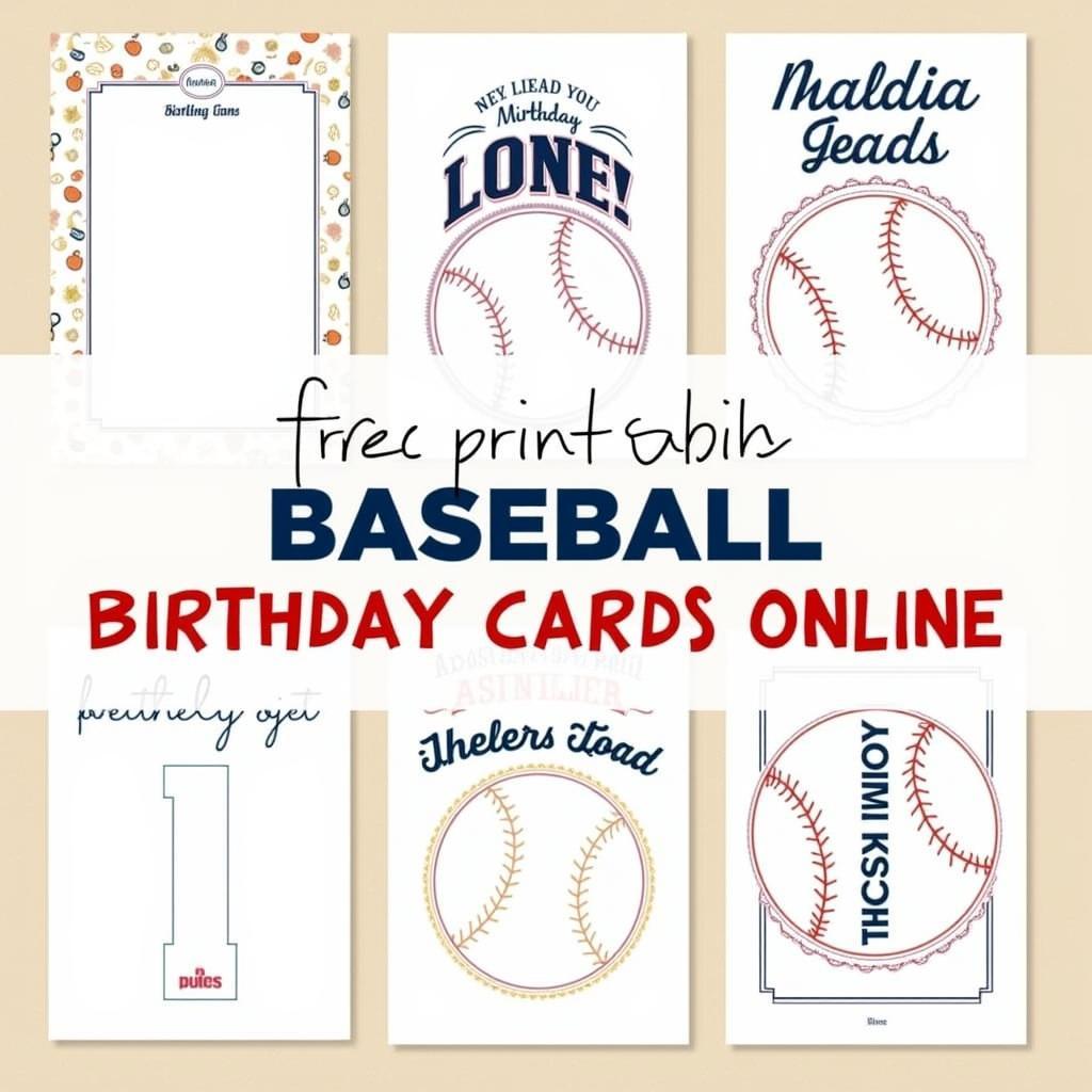 Free Printable Baseball Birthday Cards for Download