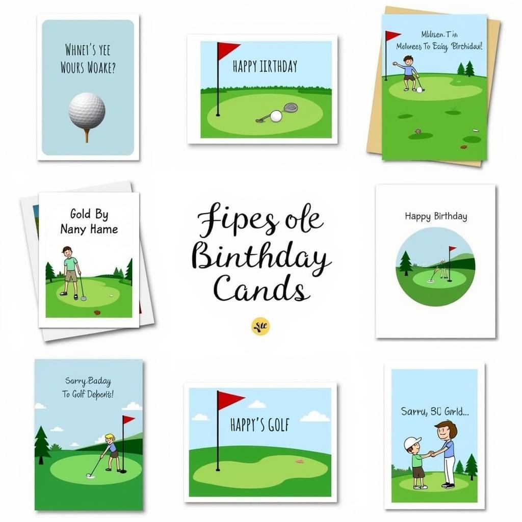 Free Printable Golf Birthday Card Designs