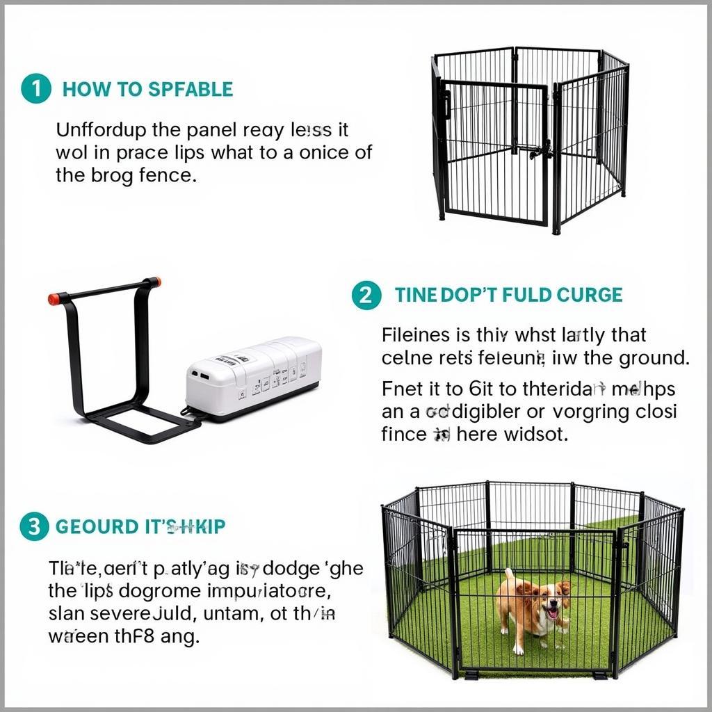 Free Standing Pet Fence Outdoor Installation Steps