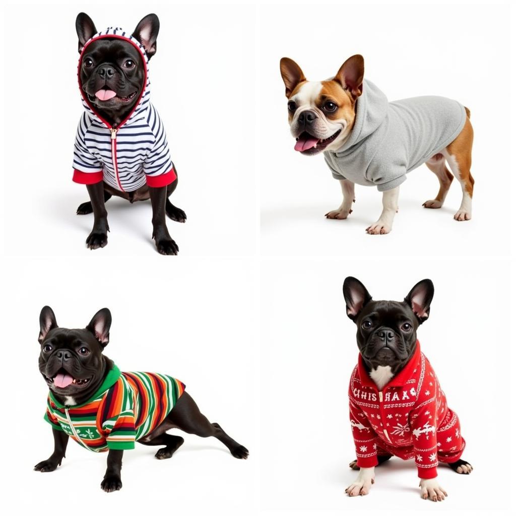 French Bulldog Pajamas in Different Styles