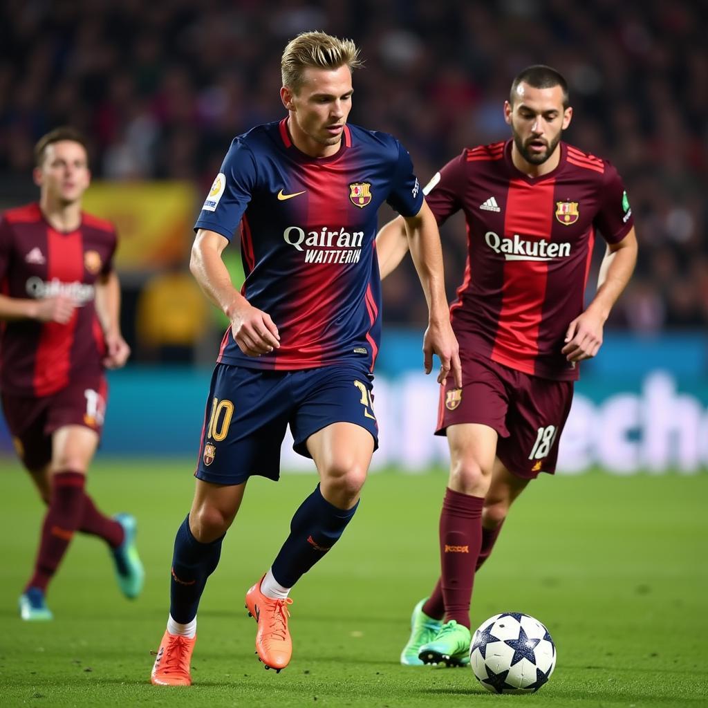 Frenkie de Jong demonstrating ball mastery