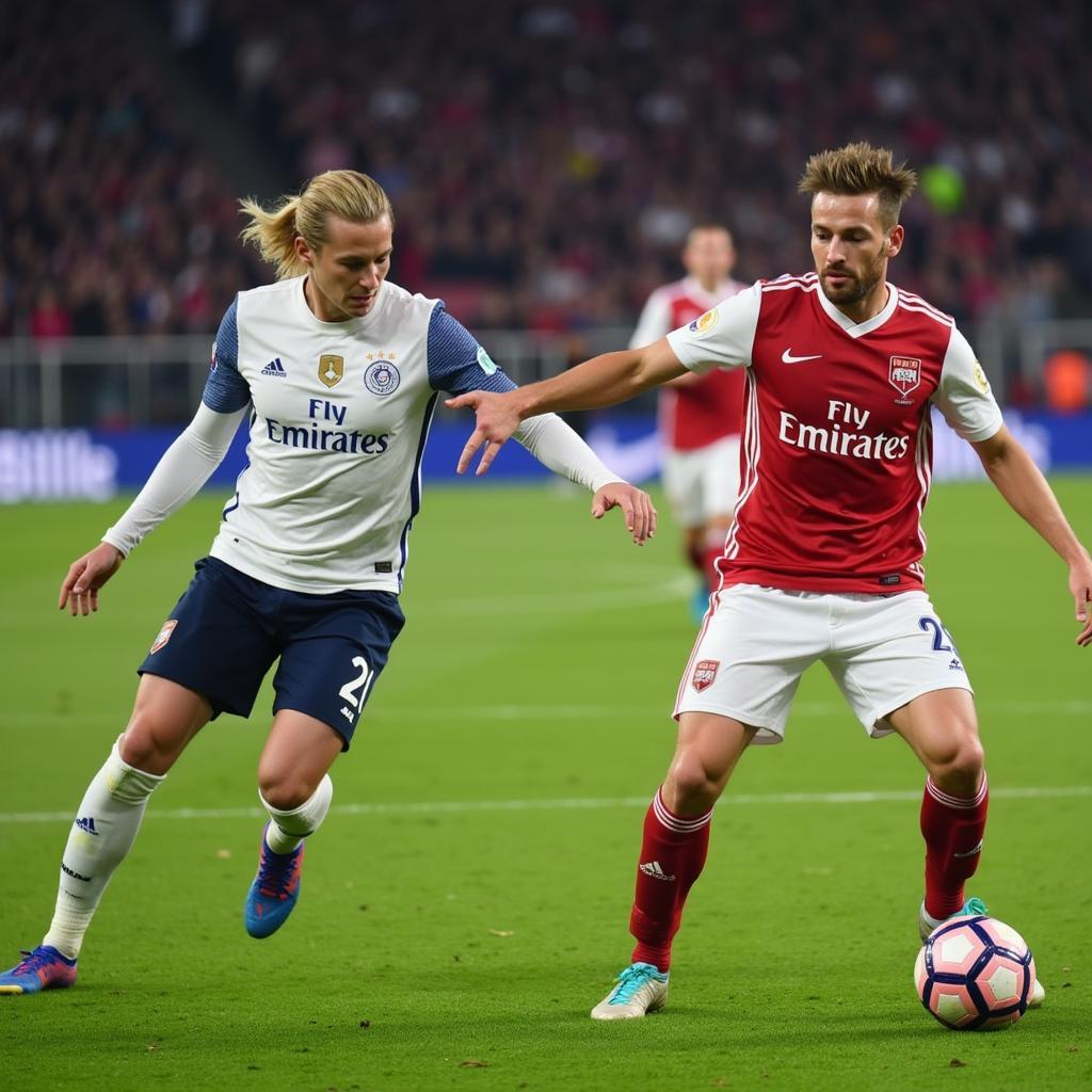 Frenkie de Jong demonstrating midfield mastery