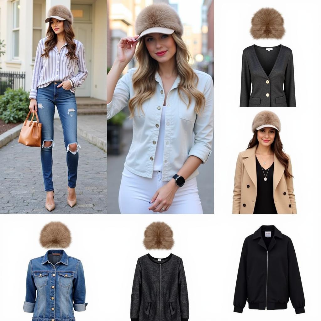 Fur Baseball Cap Outfit Inspirations