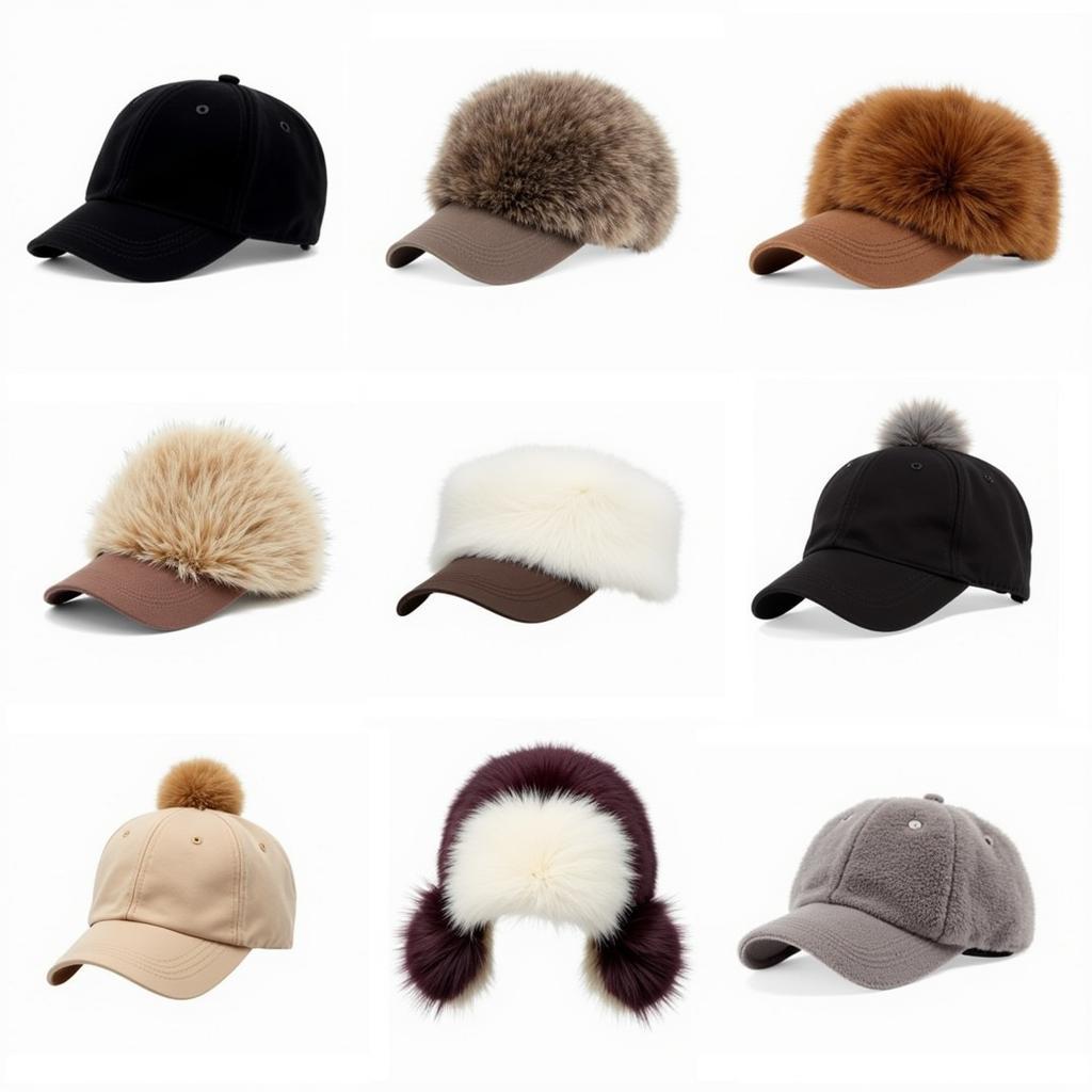 Different Styles of Fur Baseball Caps