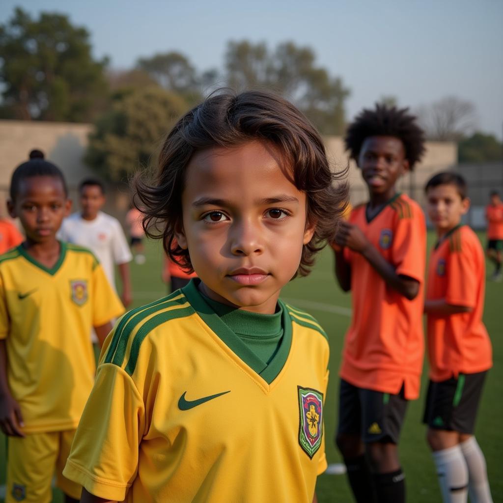 Young athletes training, dreaming of earning their first national team cap