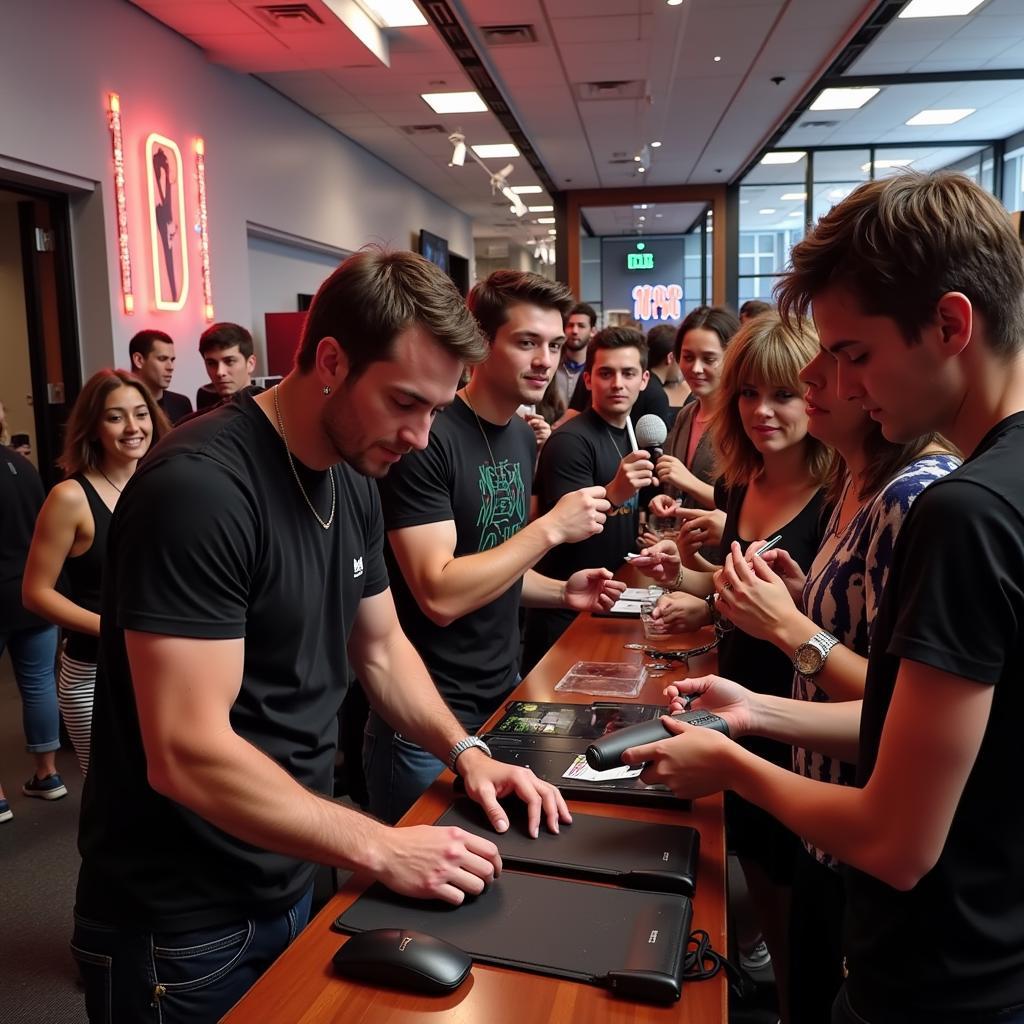 G Flip Signing Autographs for Fans After a Concert in St. Louis