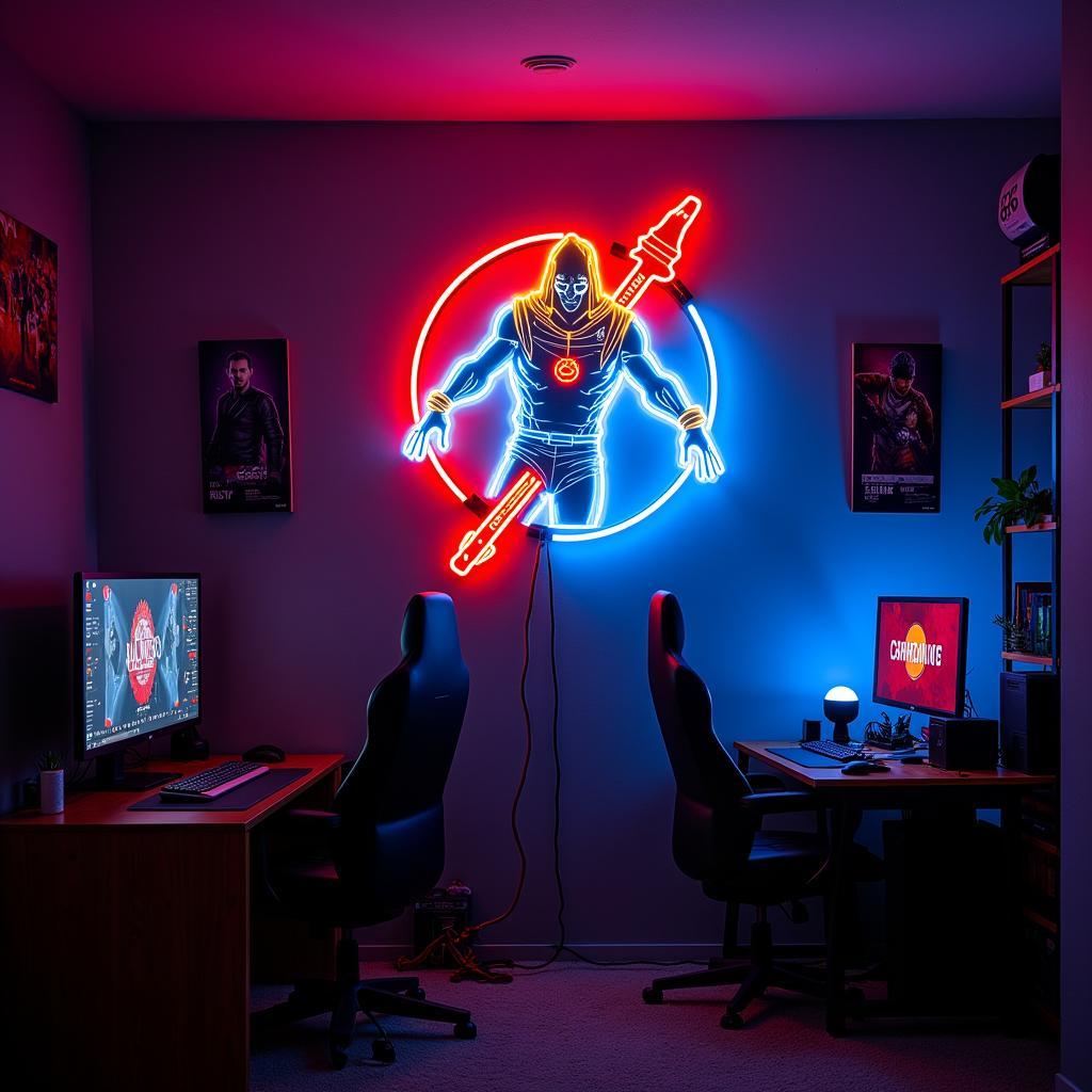 Neon Style Game Room Light Up Sign