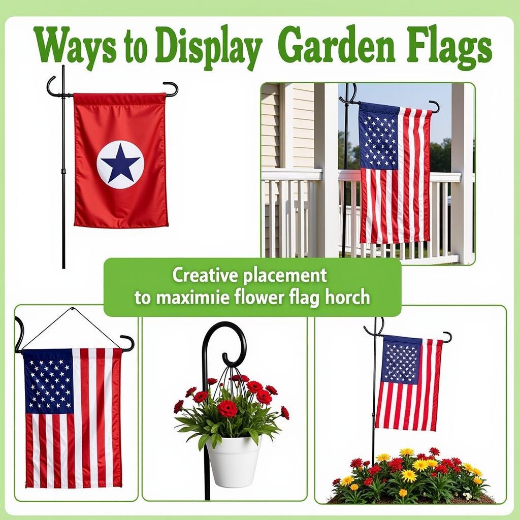 Creative Garden Flag Display Ideas