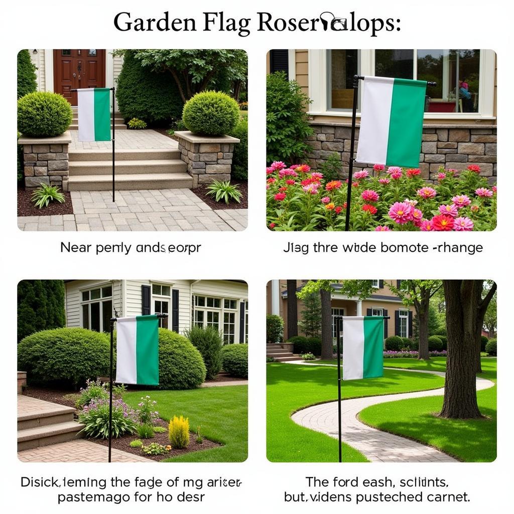 Ideal Placement for Your Garden Flags