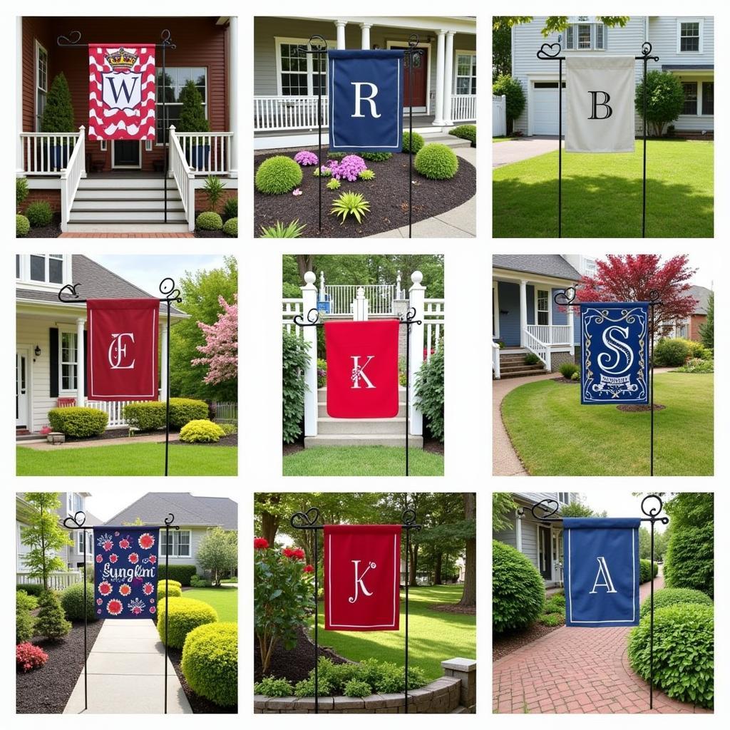 Garden Flags with Initials: Display Ideas for Your Yard