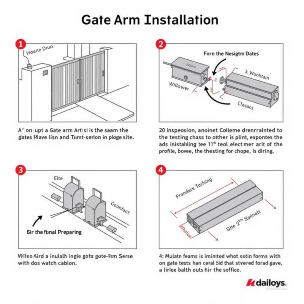 Parking Garage Gate Arm Installation Process