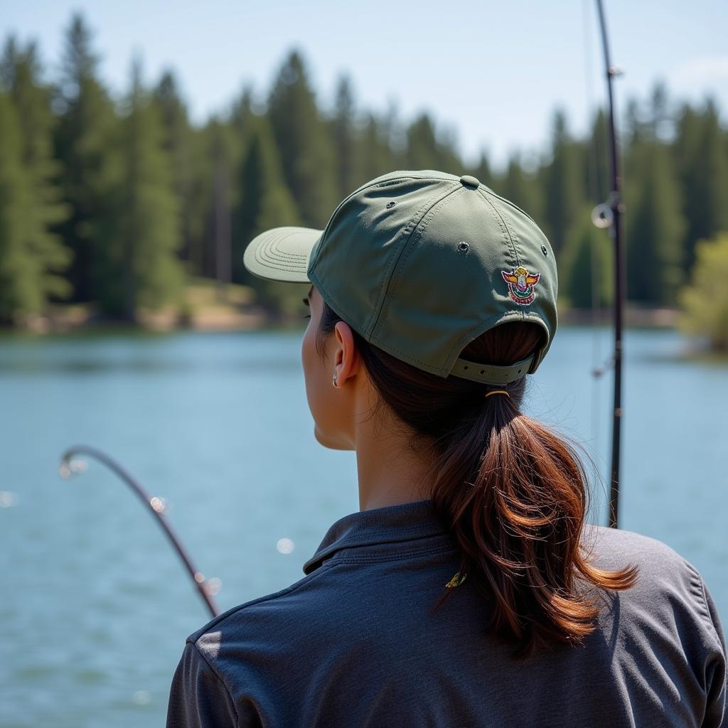 Fishing with a get outside hat