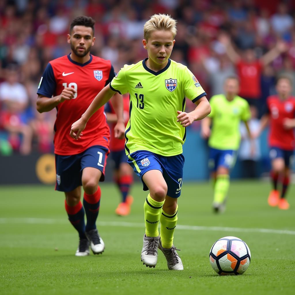 Young Frenkie de Jong competing in a GFB tournament