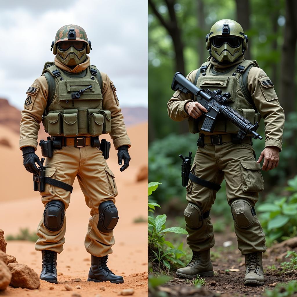 G.I. Joe Cutter Desert Patrol and Jungle Trooper Action Figures