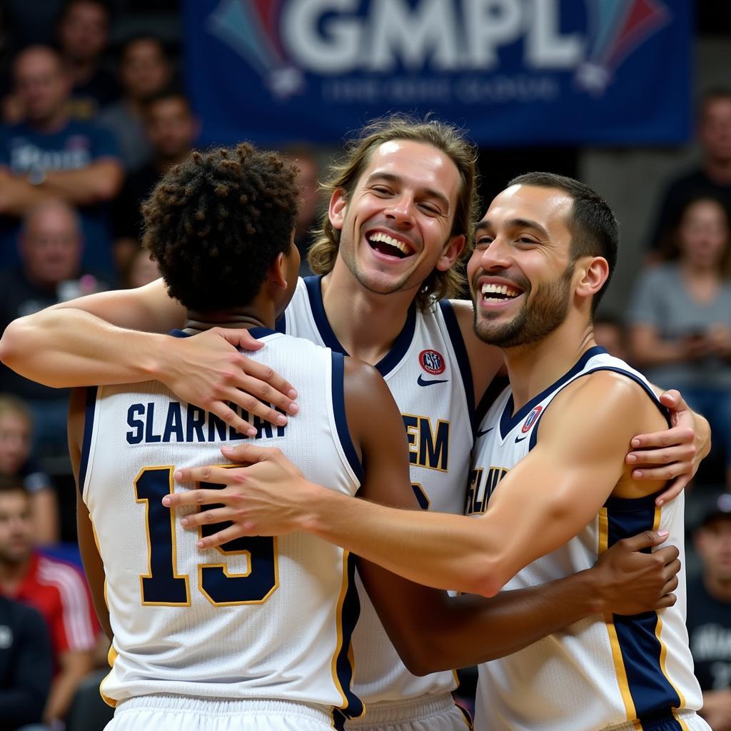 A Greater Milwaukee Power League team celebrating a victory.