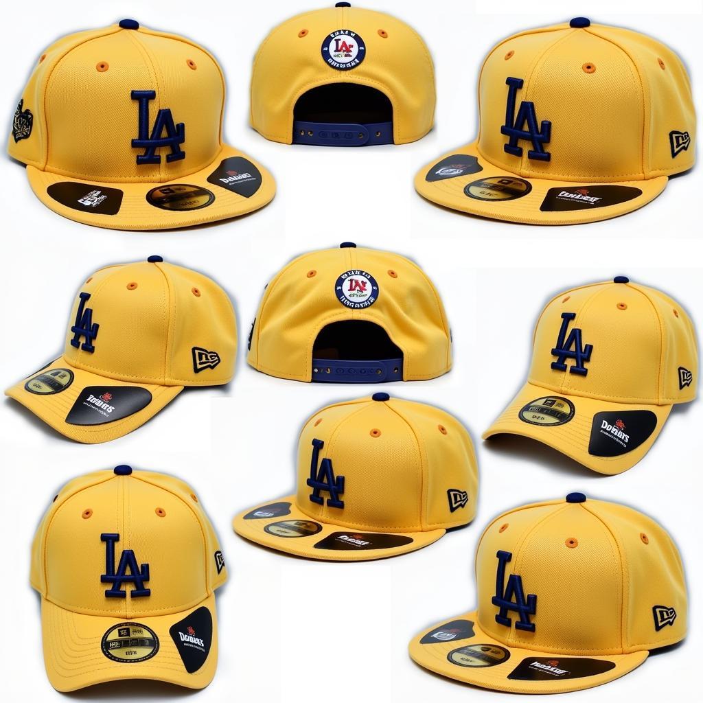 Gold LA Dodgers Hat Collection