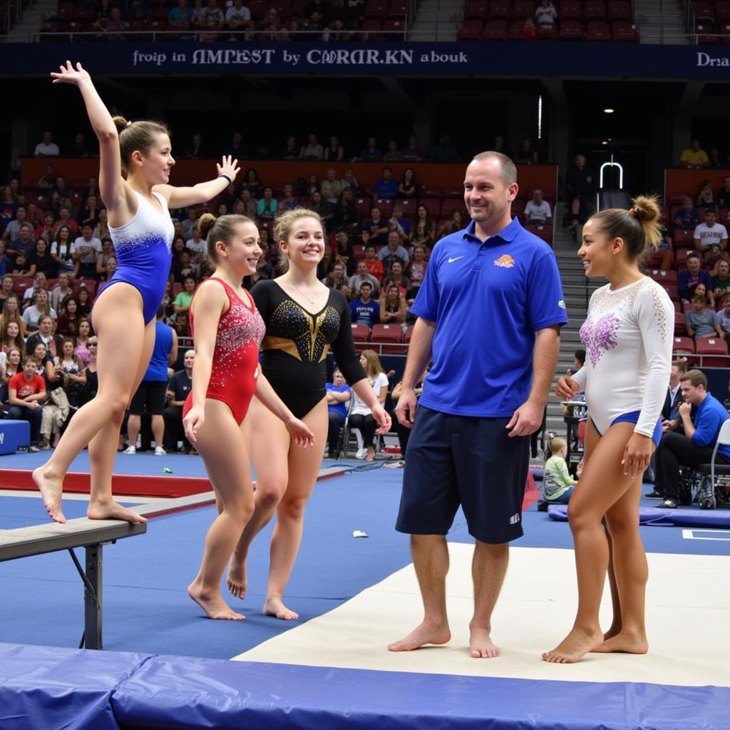 Golden Girls St. Louis Gymnasts Competing