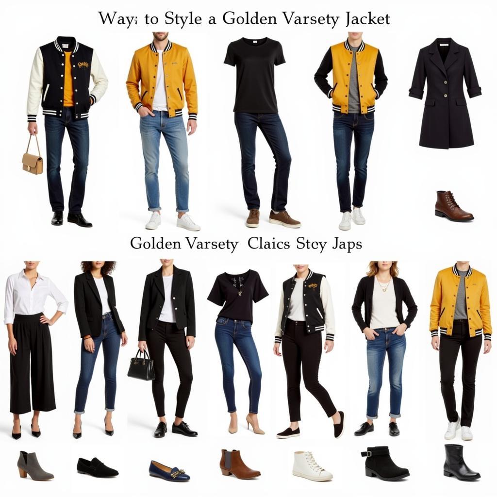 Styling a Golden Varsity Jacket