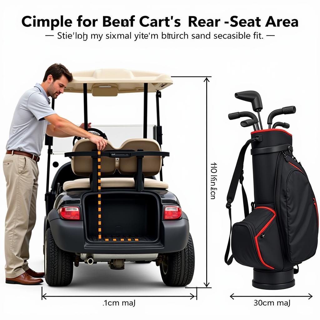 Checking Golf Cart Rear Seat Bag Holder Compatibility