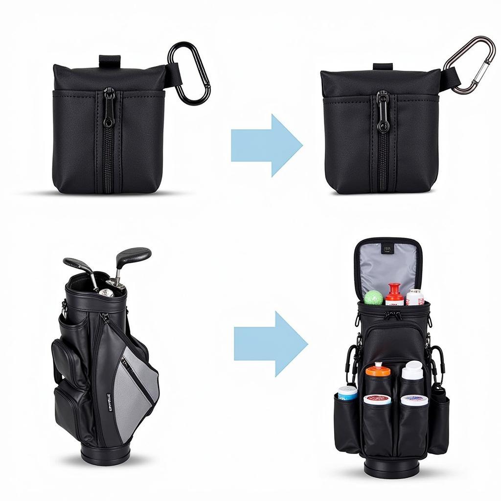 Variety of Golf Tee Holder Bags