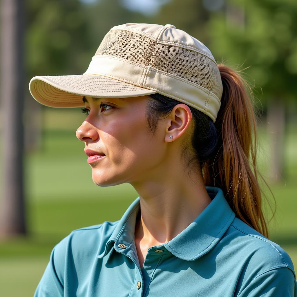 Golfer with Hawaiian Hat