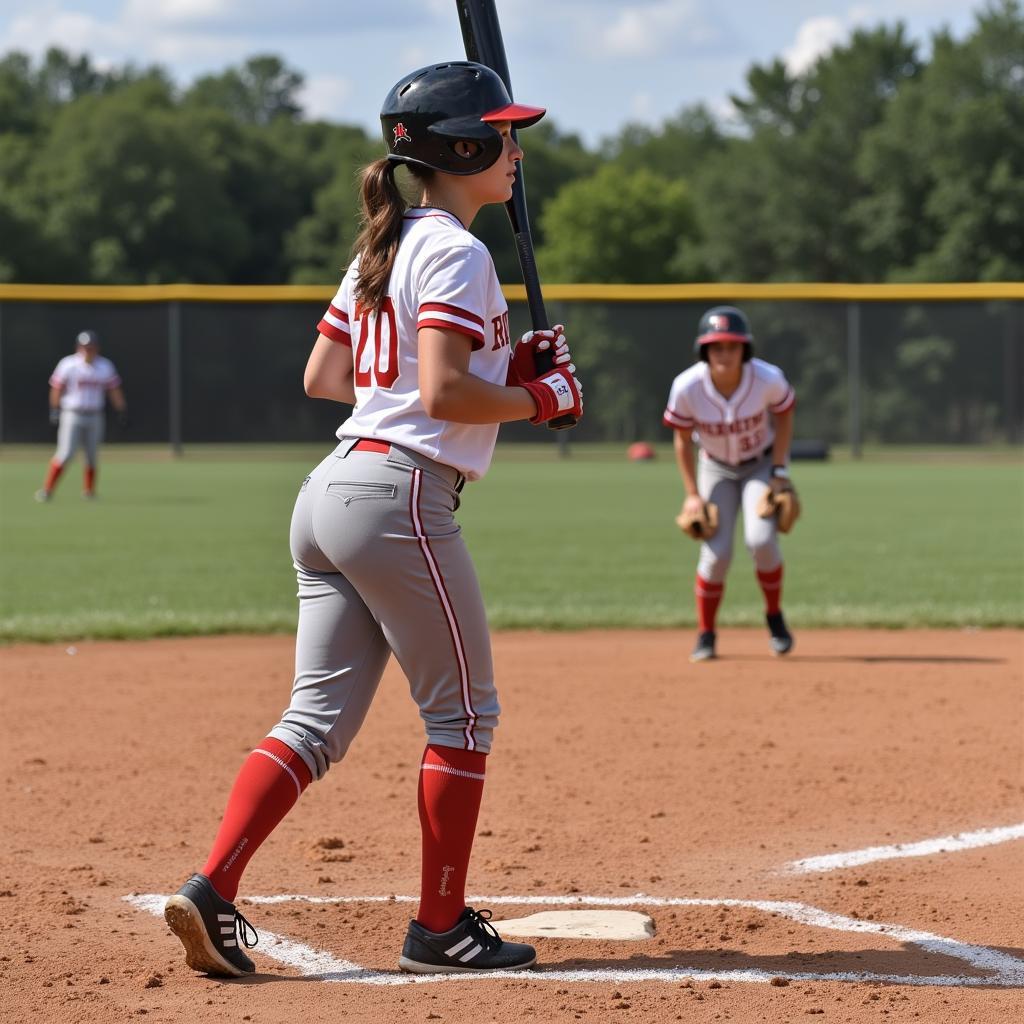 Softball Player Demonstrating Excellent Plate Discipline