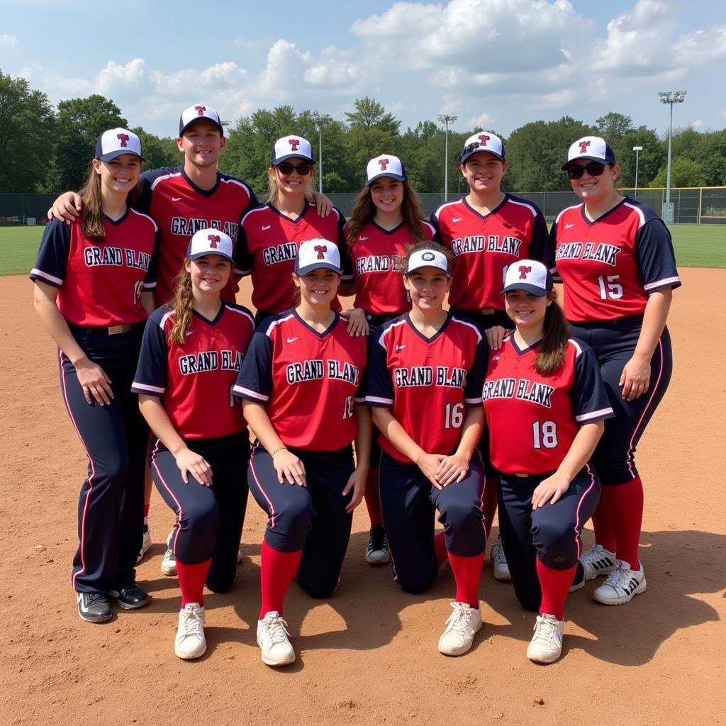 Grand Blanc High School Softball Team Photo