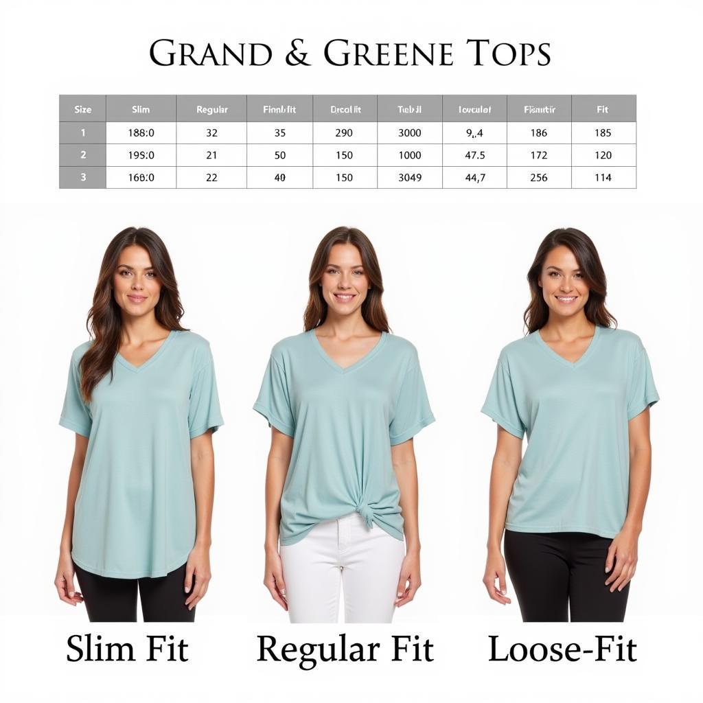 Grand & Greene Tops Fit Guide