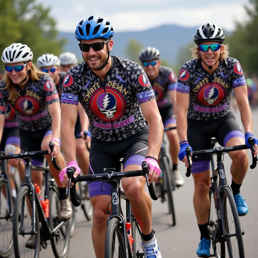 Grateful Dead Bike Jersey Group Ride