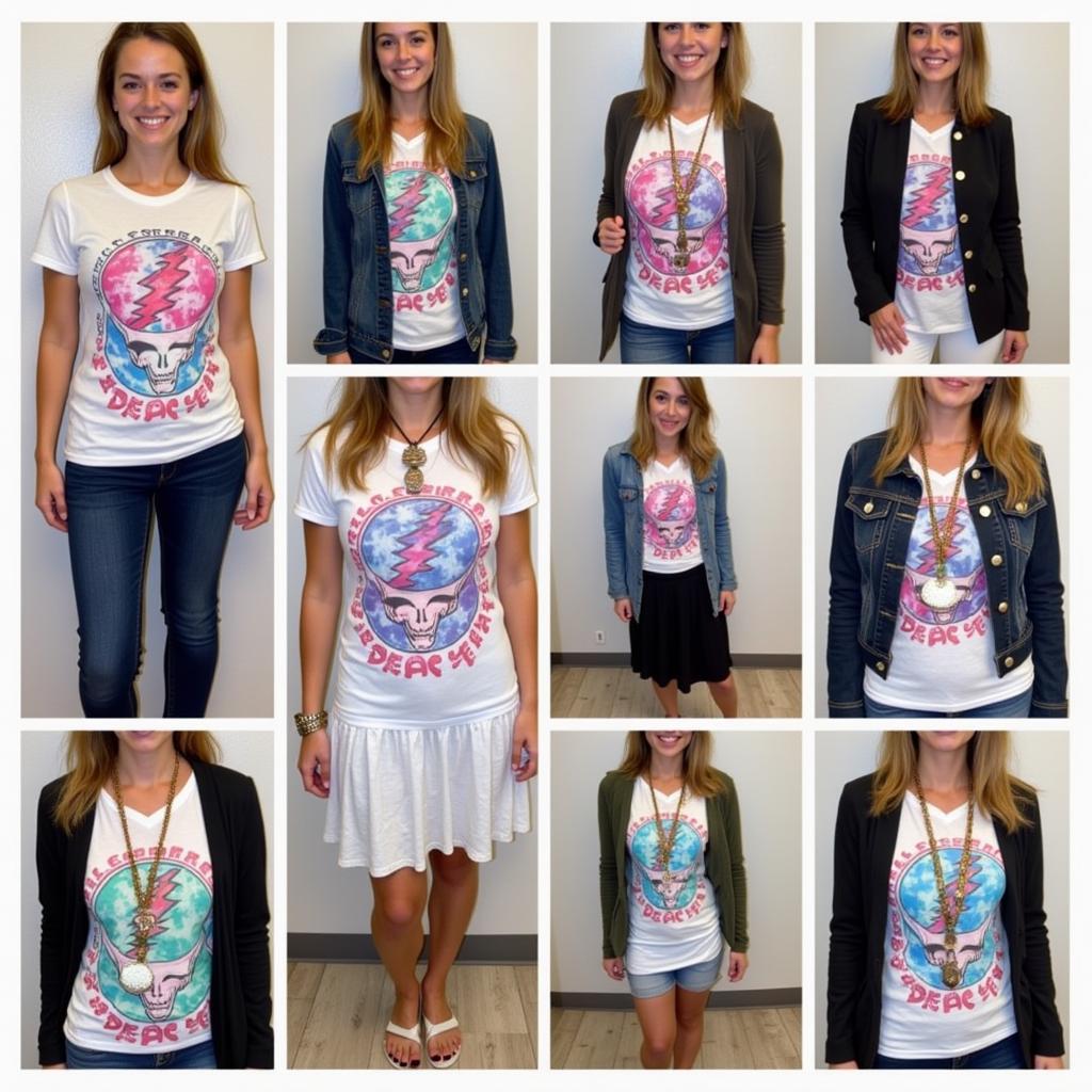 Different Ways to Style a Grateful Dead Tie-Dye T-Shirt