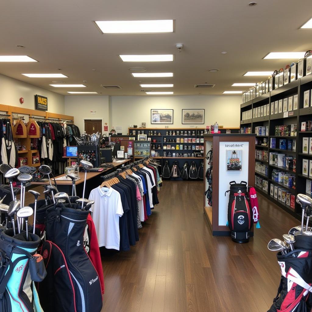 Gregg Park Clubhouse Pro Shop Golf Equipment Display